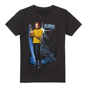 Star Trek Mens Galactic Captain Kirk T-Shirt / Black